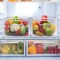 Sorbus Clear Square Fridge Bins- Thick Sturdy Plastic Refrigerator Pantry Organizer- Versatile Non-Slip Stackable Cabinet Organization- Bath, Makeup, Food Snack Packet Organizer - 3 Pack